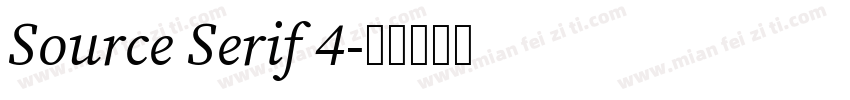Source Serif 4字体转换